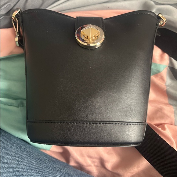 Kate Spade Black Mini Crossbody Bag with Gold Accents - Picture 4 of 7